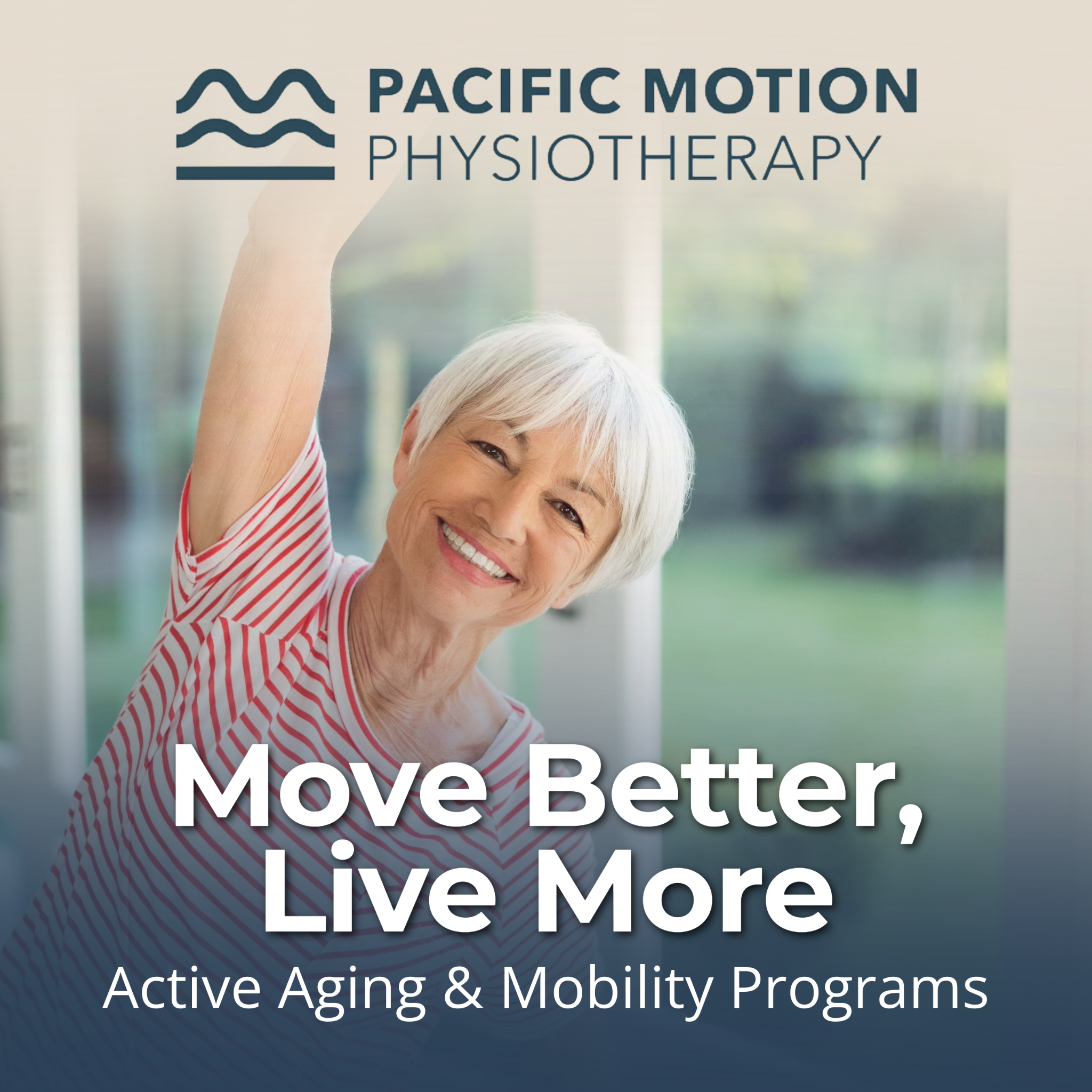 Pacific Motion Physiotherapy Facebook ad: Come join us at Pacific Motion Physiotherapy and…