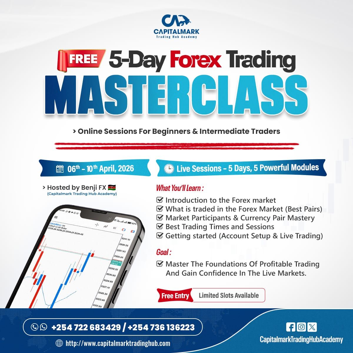 Benji Fx Facebook ad: APRIL FREE 5-Day Forex Trading Masterclass