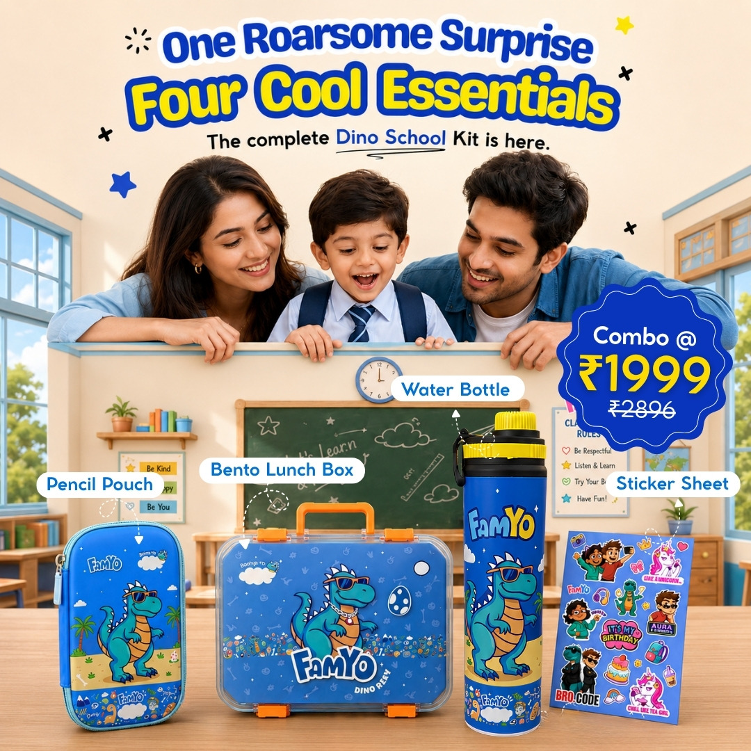 FAMYO Facebook ad: Bento Box + Pencil Pouch Combo