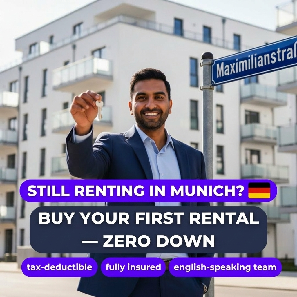 Moderna Wohnbau Facebook ad: From Tax Burden to Property Owner, 100% Guided