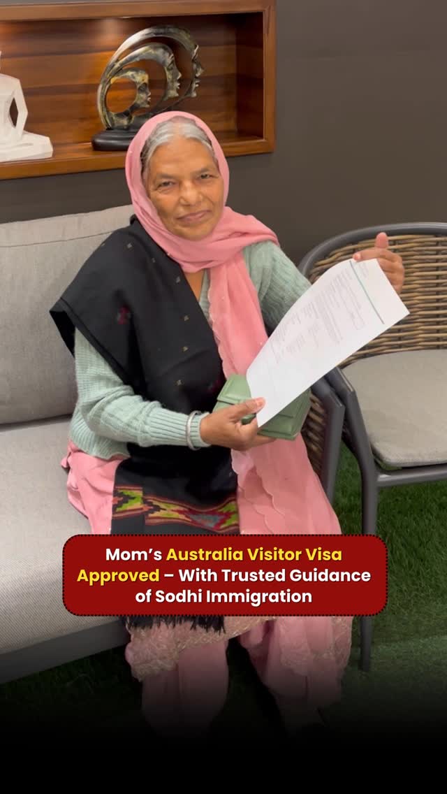sodhiimmigrationconsultants Facebook ad: Mom’s Australia Visitor Visa Approved