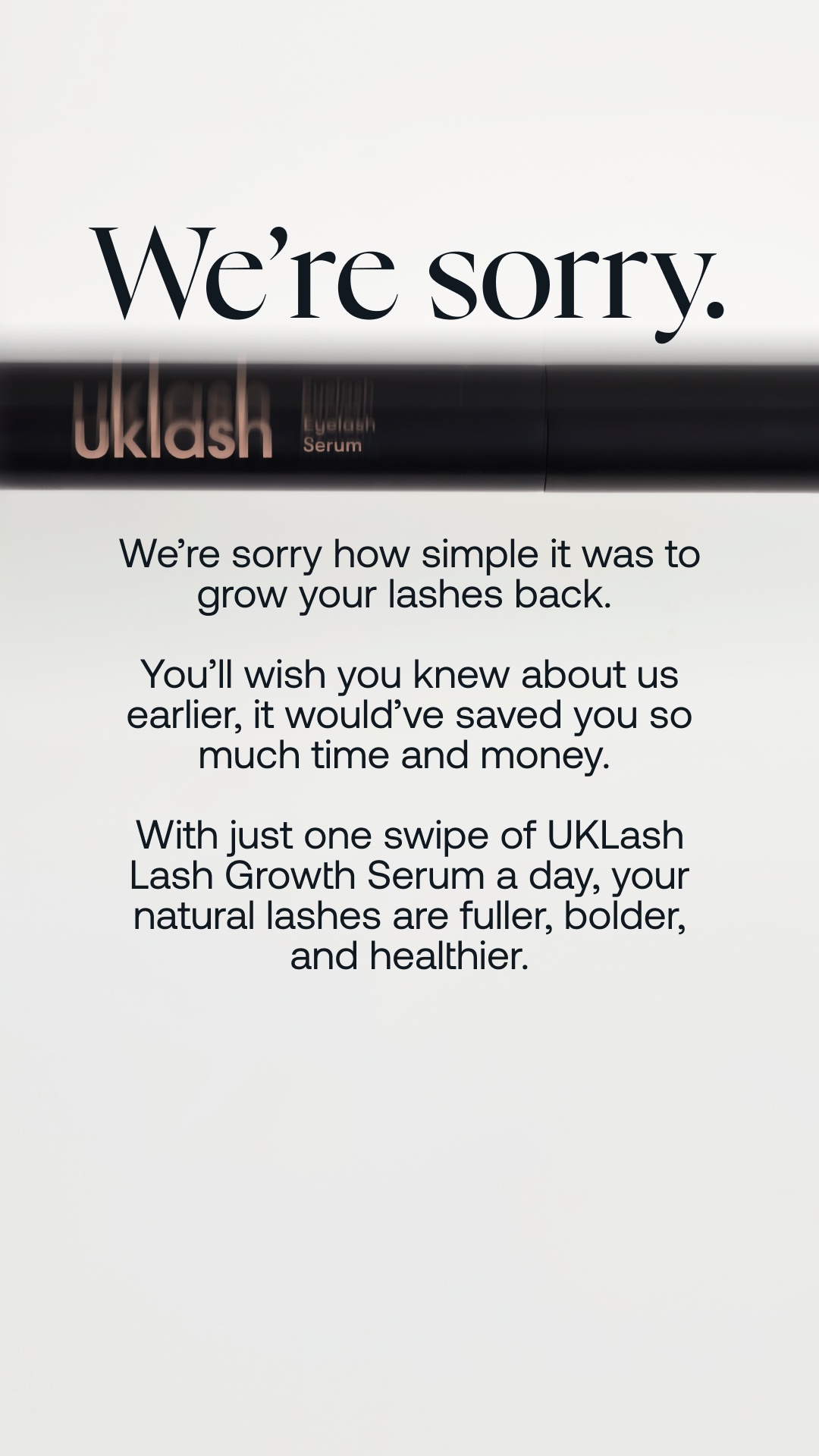 Uklash Facebook ad: See Results Faster