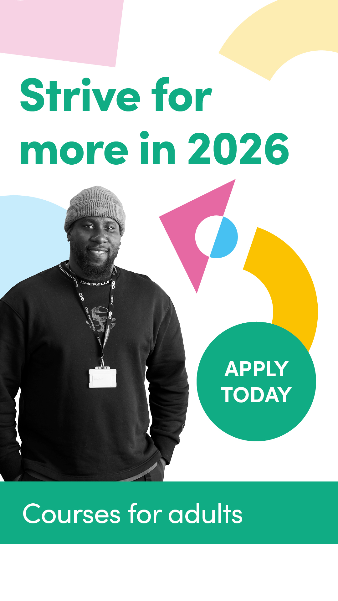 Gloucestershire College Facebook ad from Nov 10, 2025