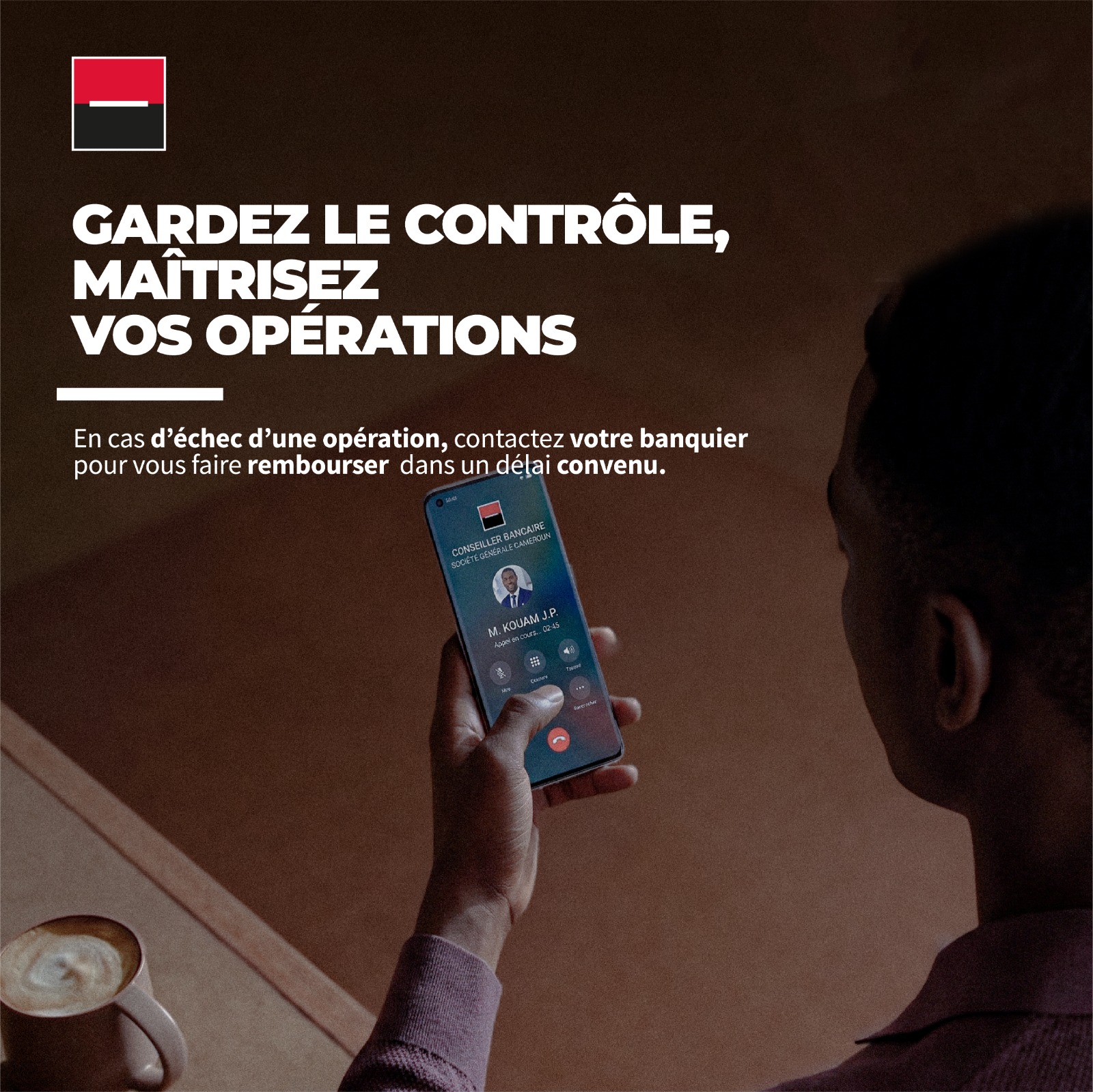 Société Générale Facebook ad: Gardez le contrôle de chaque transaction!