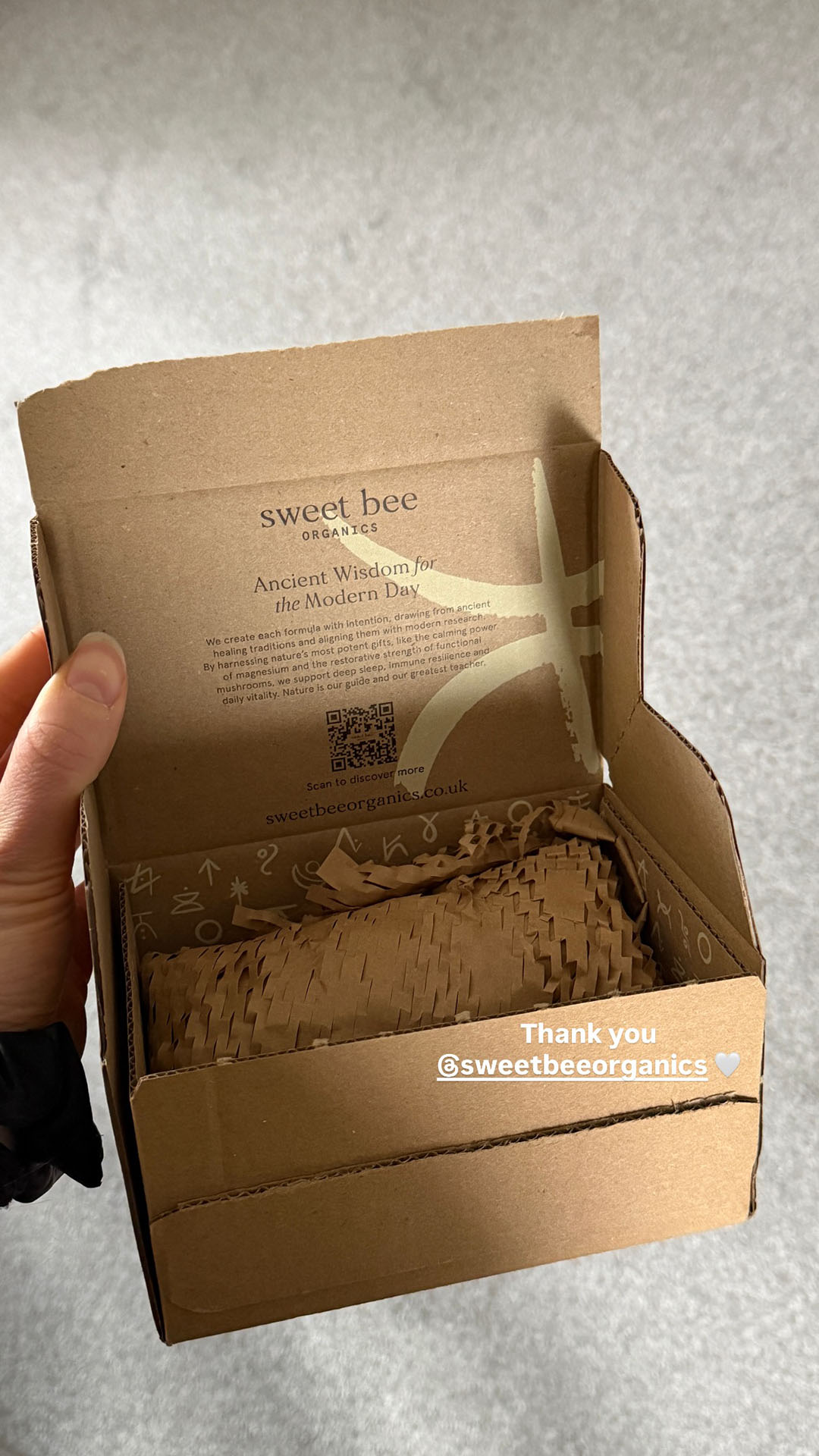 Sweet Bee Organics Facebook ad