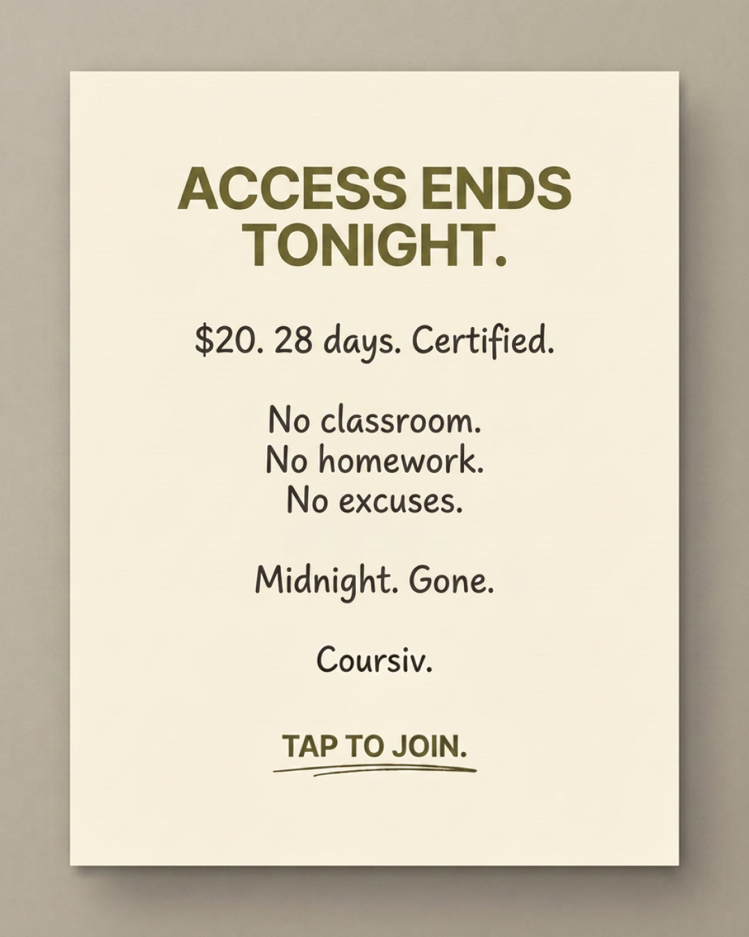Coursiv Facebook ad