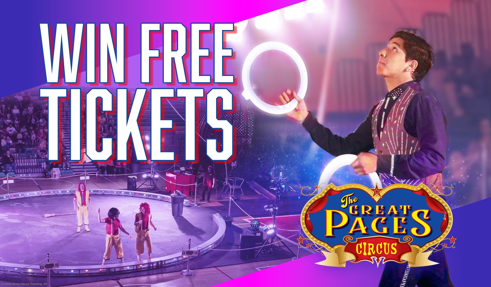 The Great Pages Circus Facebook ad: Shelbyville, Ky - It’s time to WIN TICKETS!