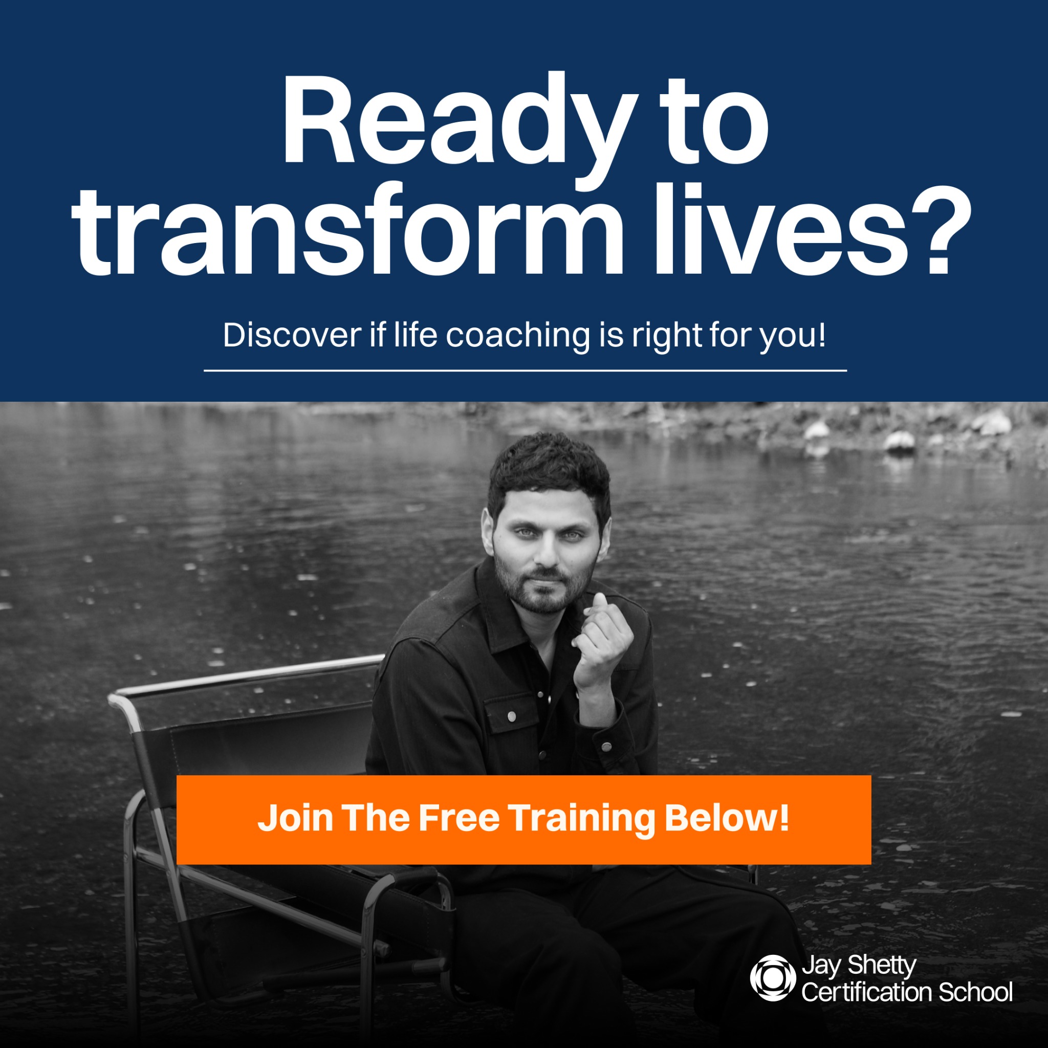 Jay Shetty Certification School Facebook ad