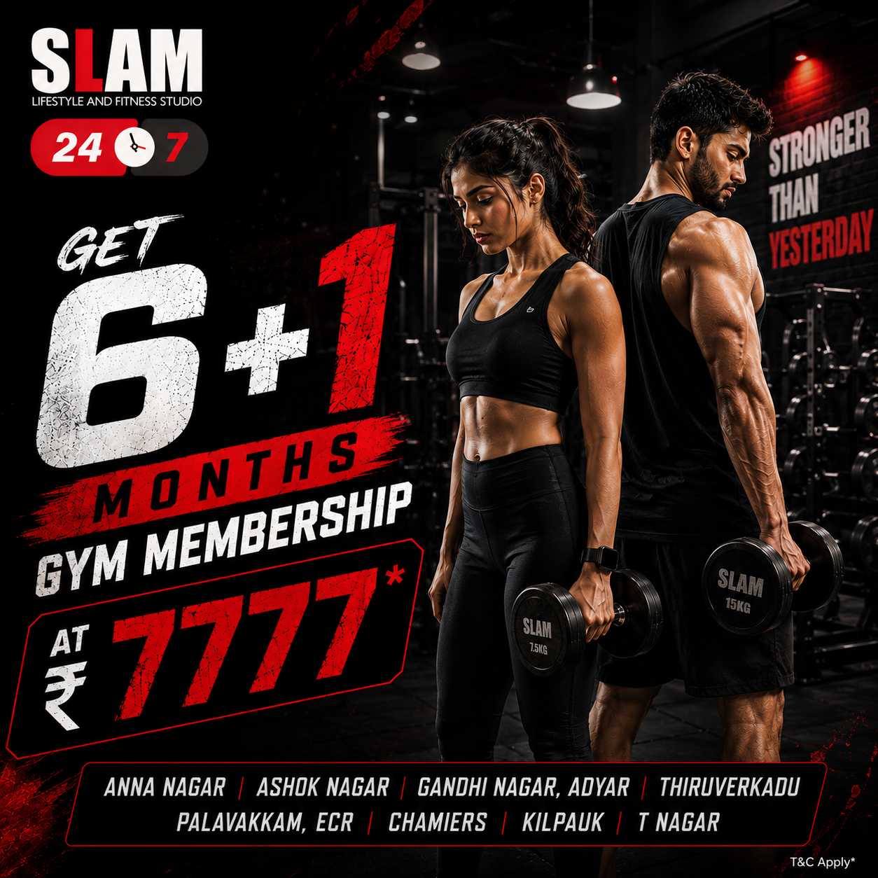 SLAM Lifestyle and Fitness Studio Facebook ad