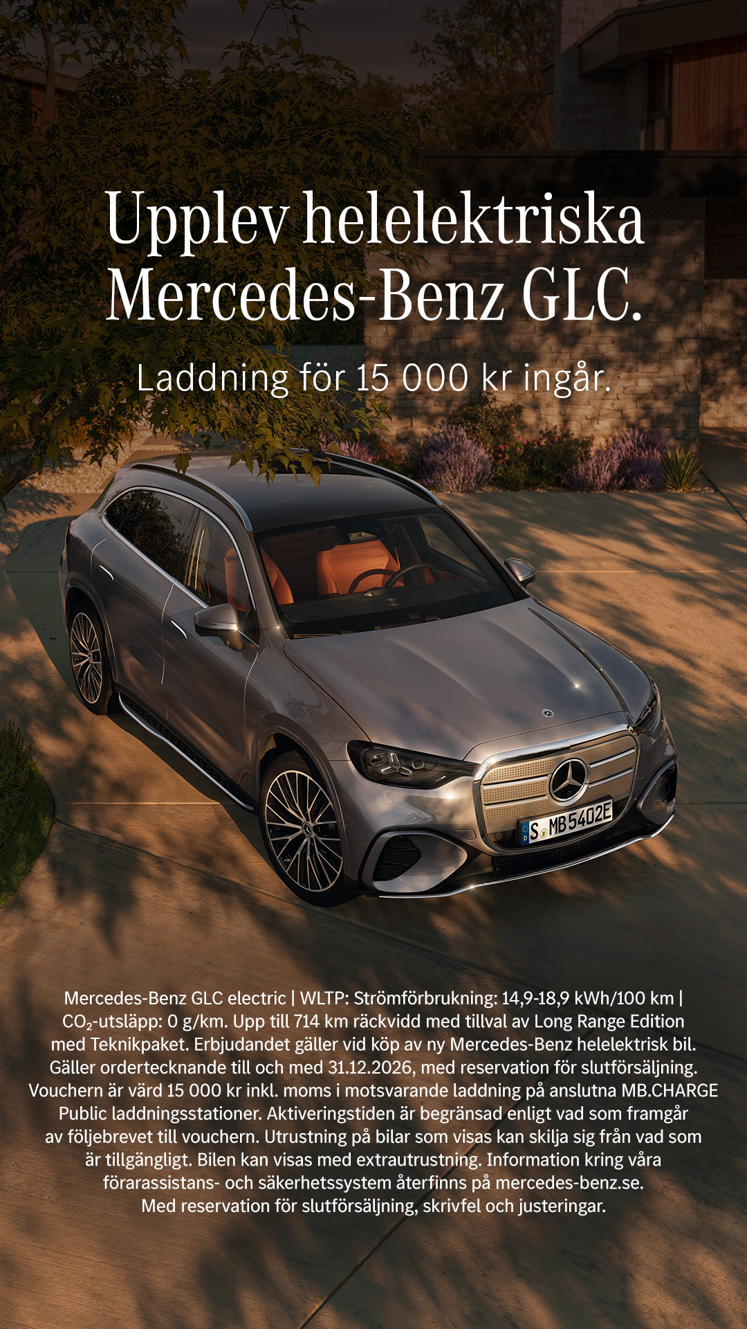 Mercedes-Benz Sverige Facebook ad: Upplev Mercedes-Benz GLC.