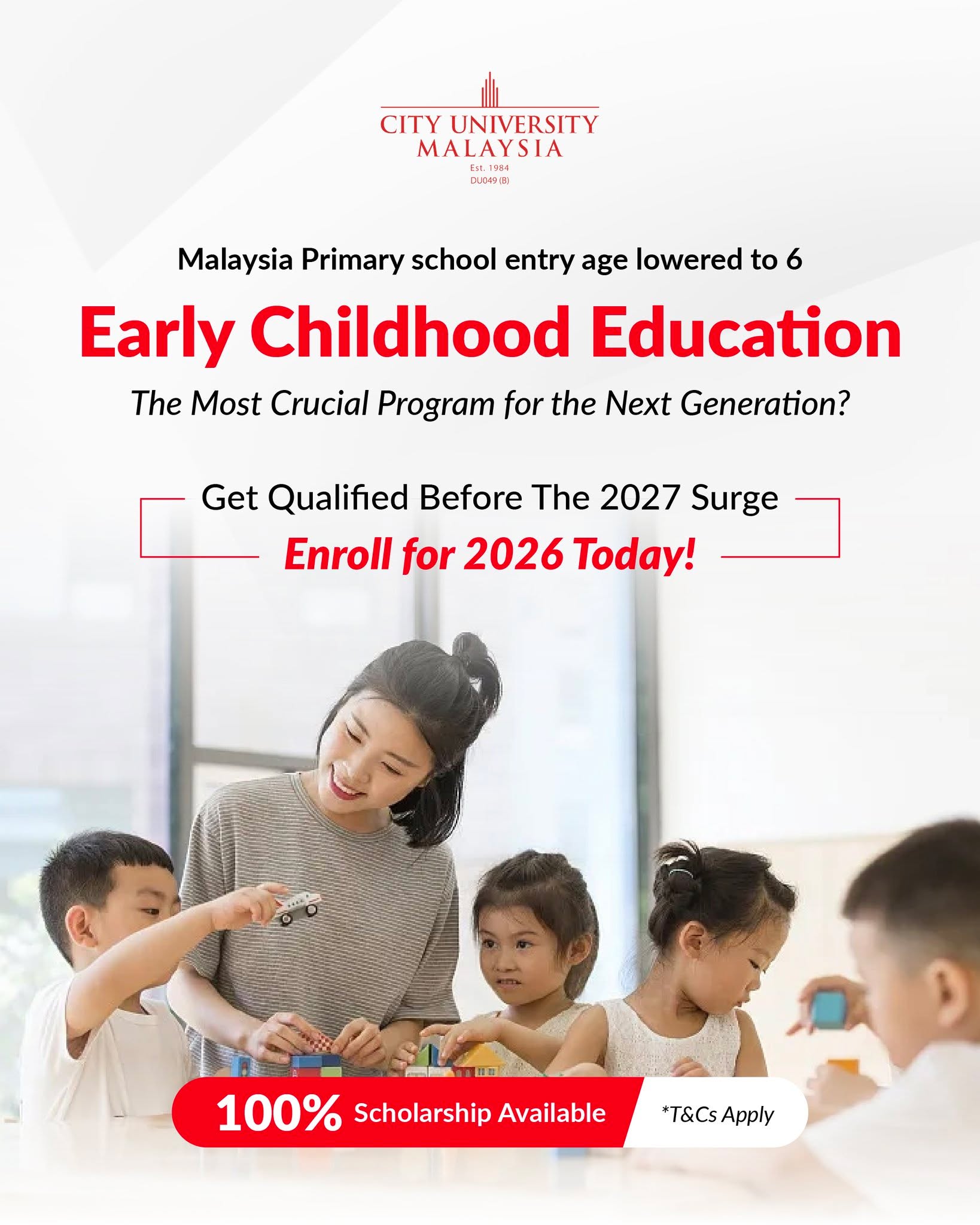 City University Malaysia Facebook ad: Big changes are coming to our national school…