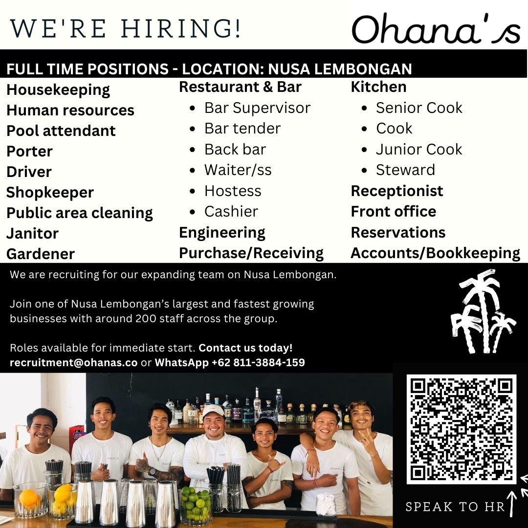 Ohana’s beachfront resort & beach club - Nusa Lembongan Facebook ad
