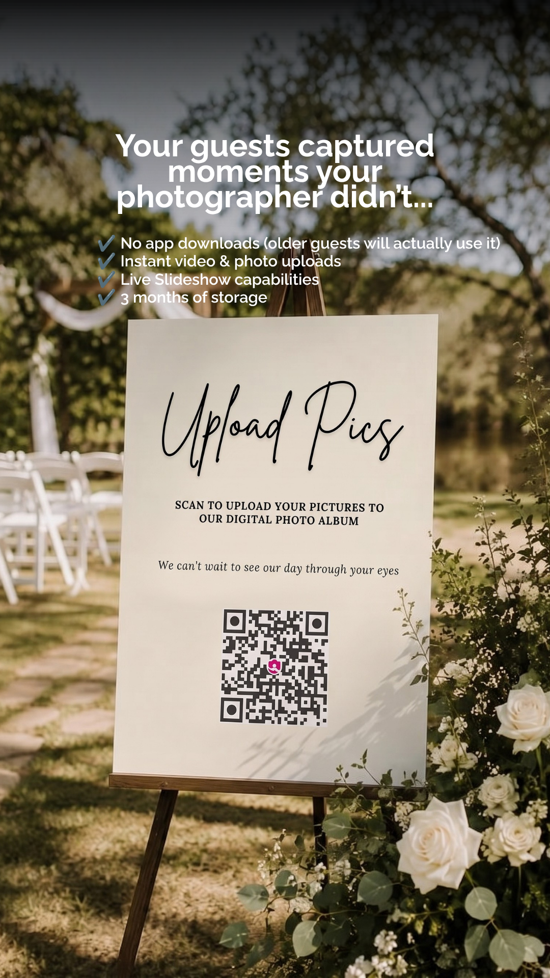 Bestever.pics Facebook ad: Your Private Event Photo Gallery