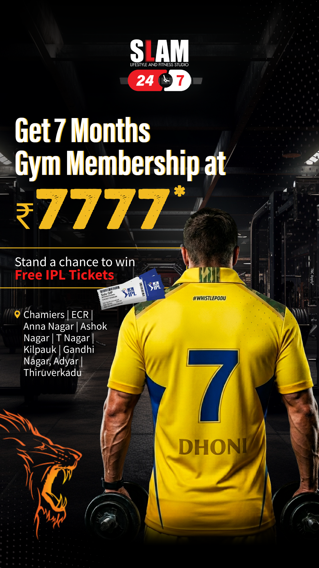SLAM Lifestyle and Fitness Studio Facebook ad