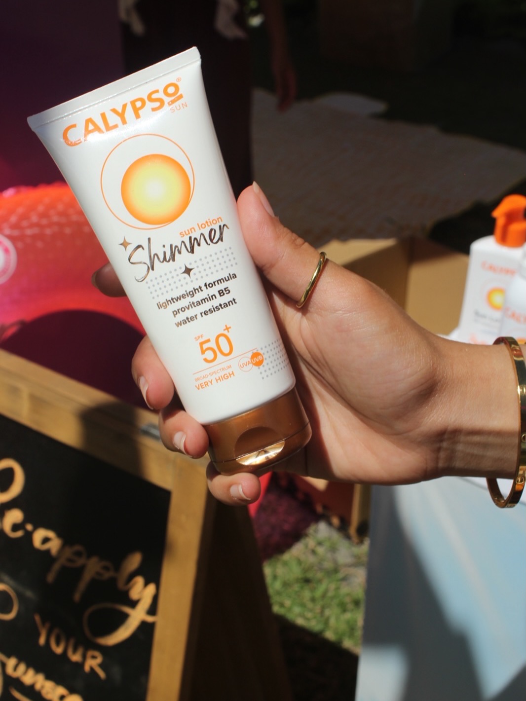 Calypso Philippines Facebook ad: Step out in the sun, protected and shimmering