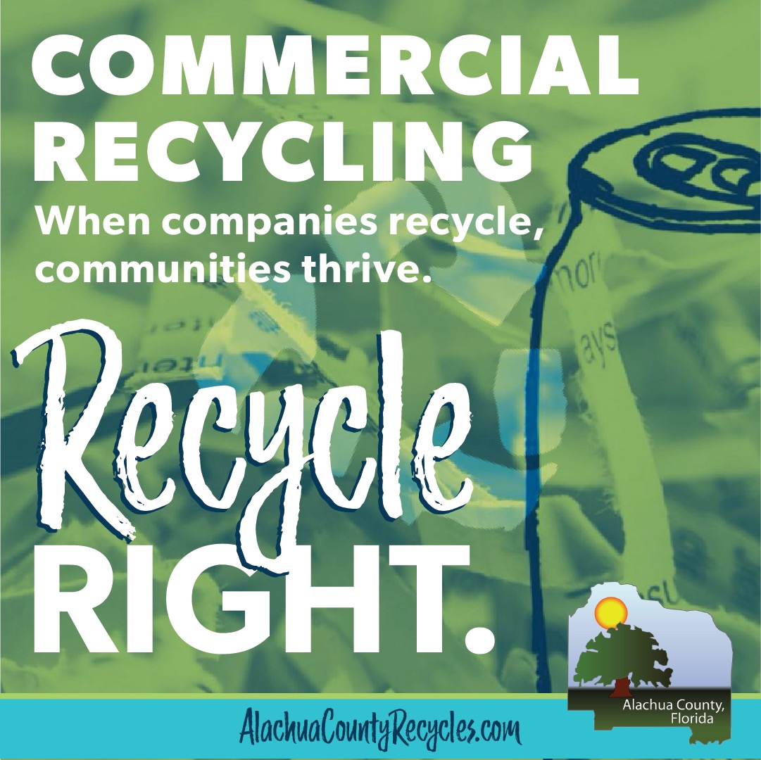 Alachua County Recycles Facebook ad: Alachua County offers a variety of resources to…