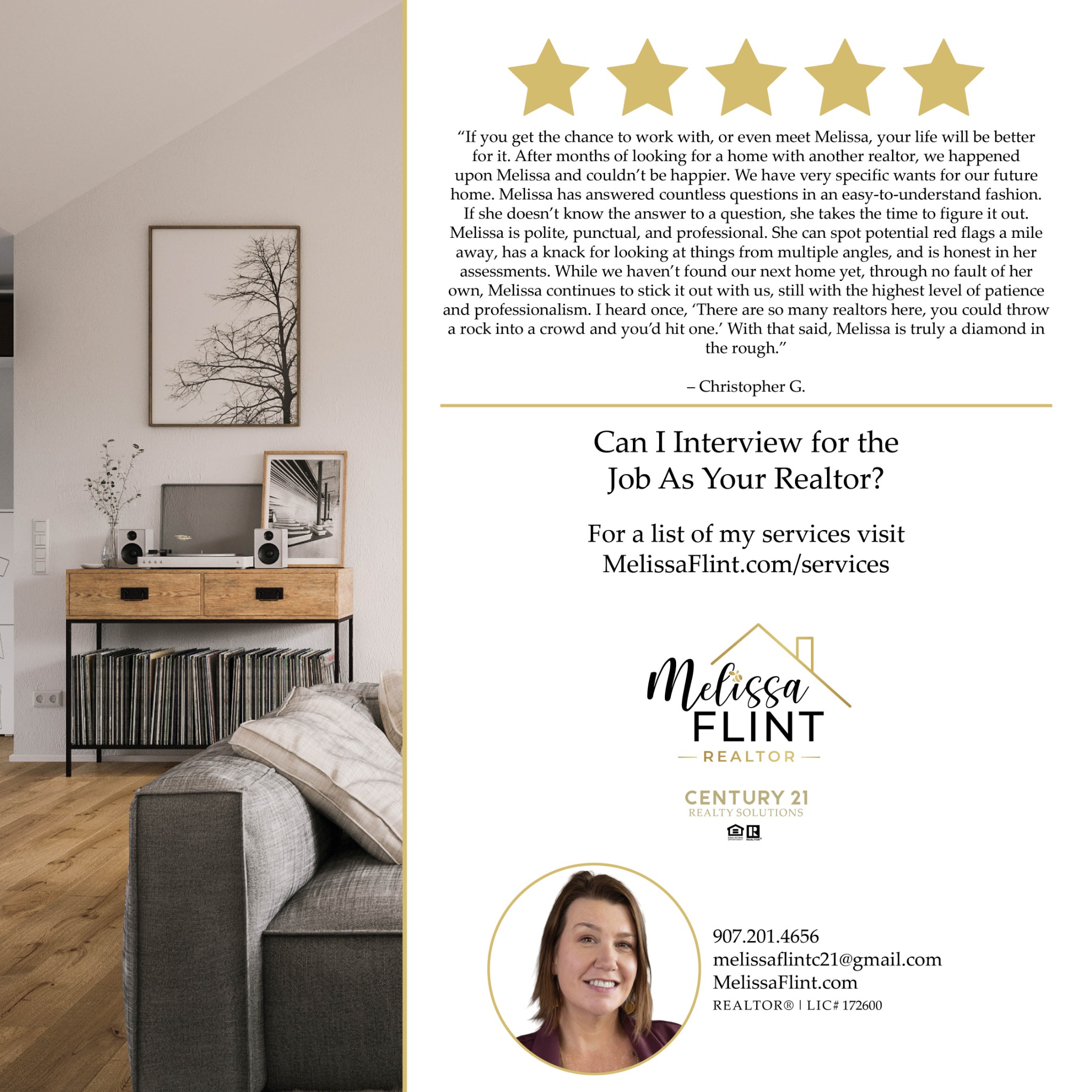 Melissa Flint - C21 Realty Solutions Facebook ad