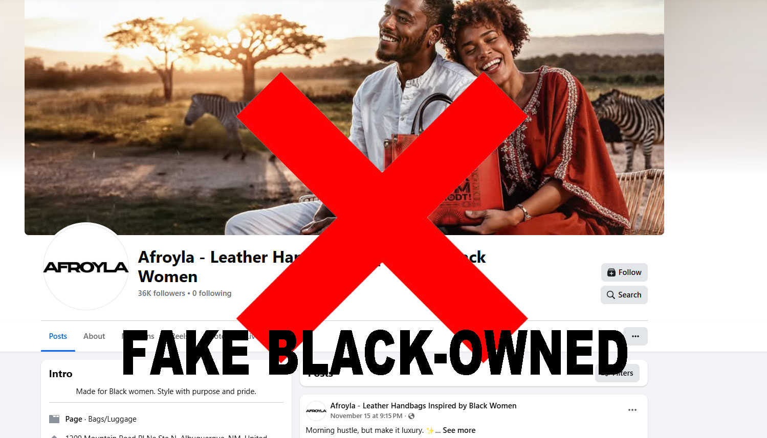 Melaniva - Premium Leather Handbags for Black Excellence Facebook ad