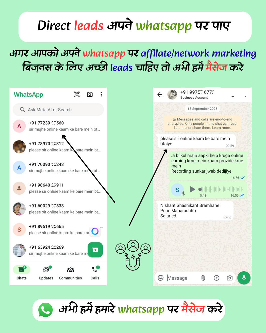 Leads mastery by sumit Facebook ad: Chat with us