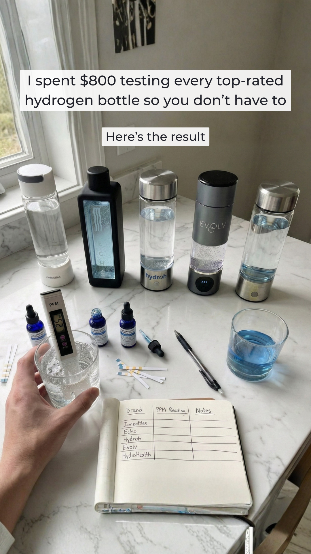 The Hydrogen Water Magazine Facebook ad
