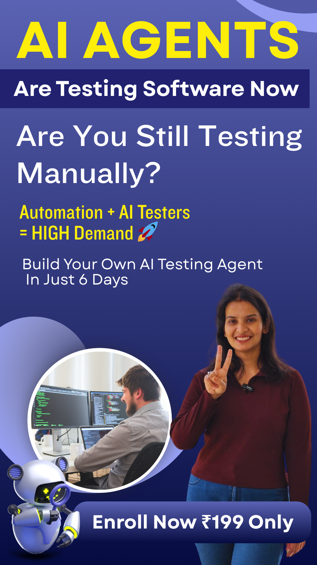 Akansha Academy Facebook ad: Learn To Build AI-Agent in 6 Days