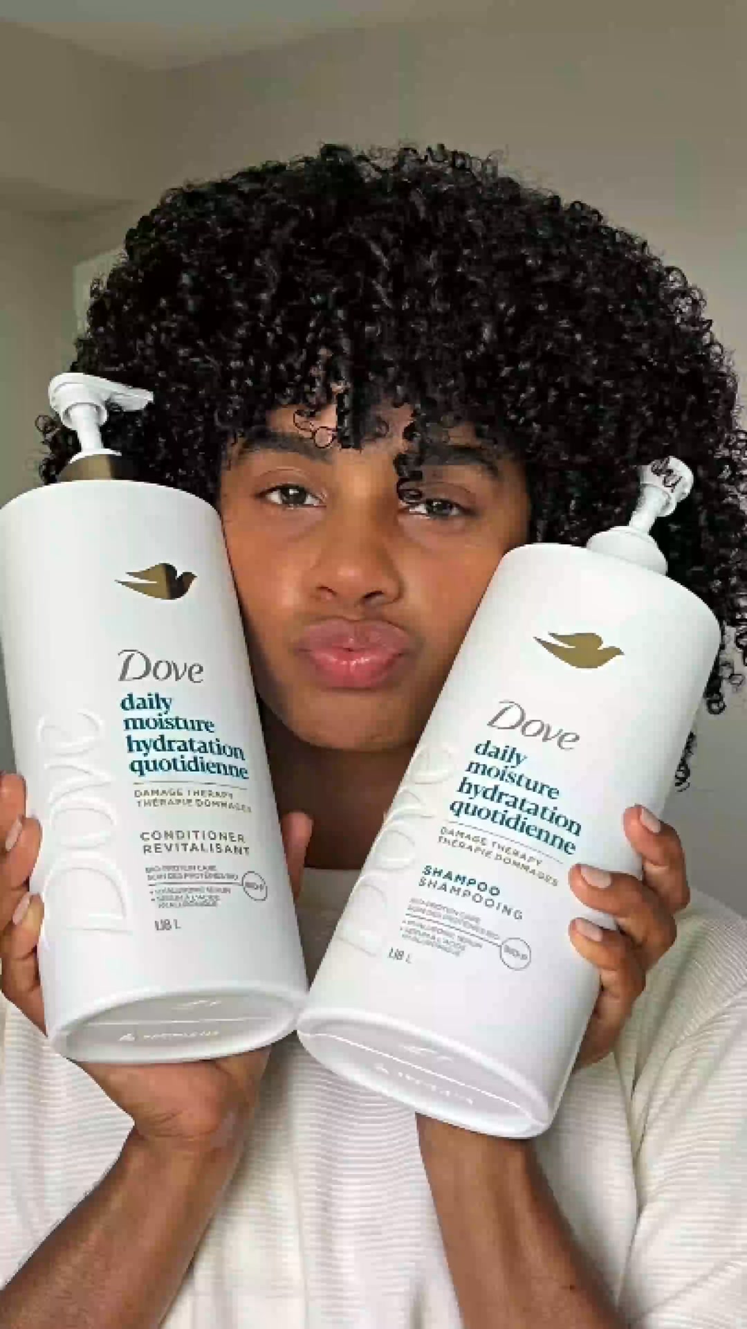 Dove Facebook ad: My hair has been loving this combo lately…