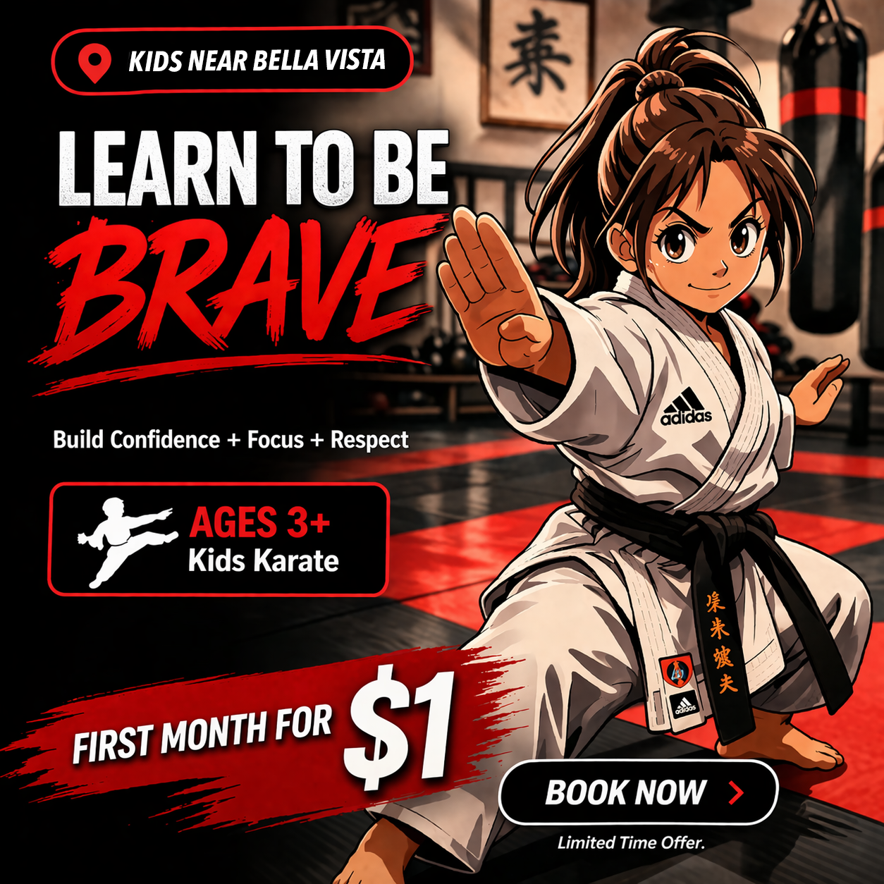 Black Belt Martial Arts Bella Vista Facebook ad