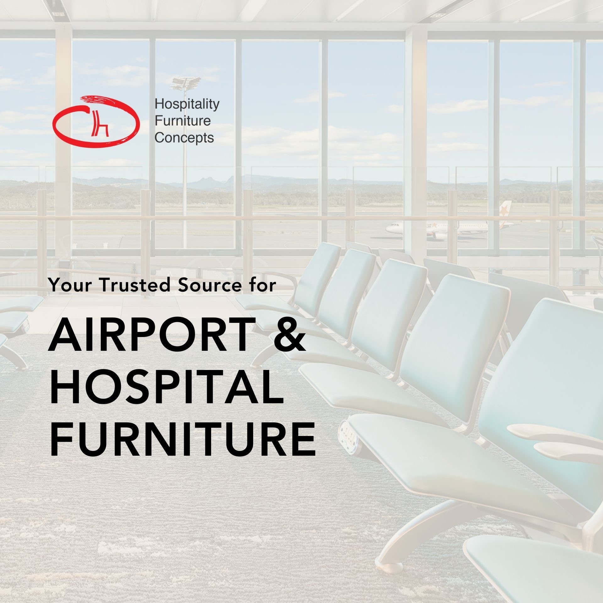 Hospitality Furniture Concepts Facebook ad: Solutions including furniture, power, waste bins, and…