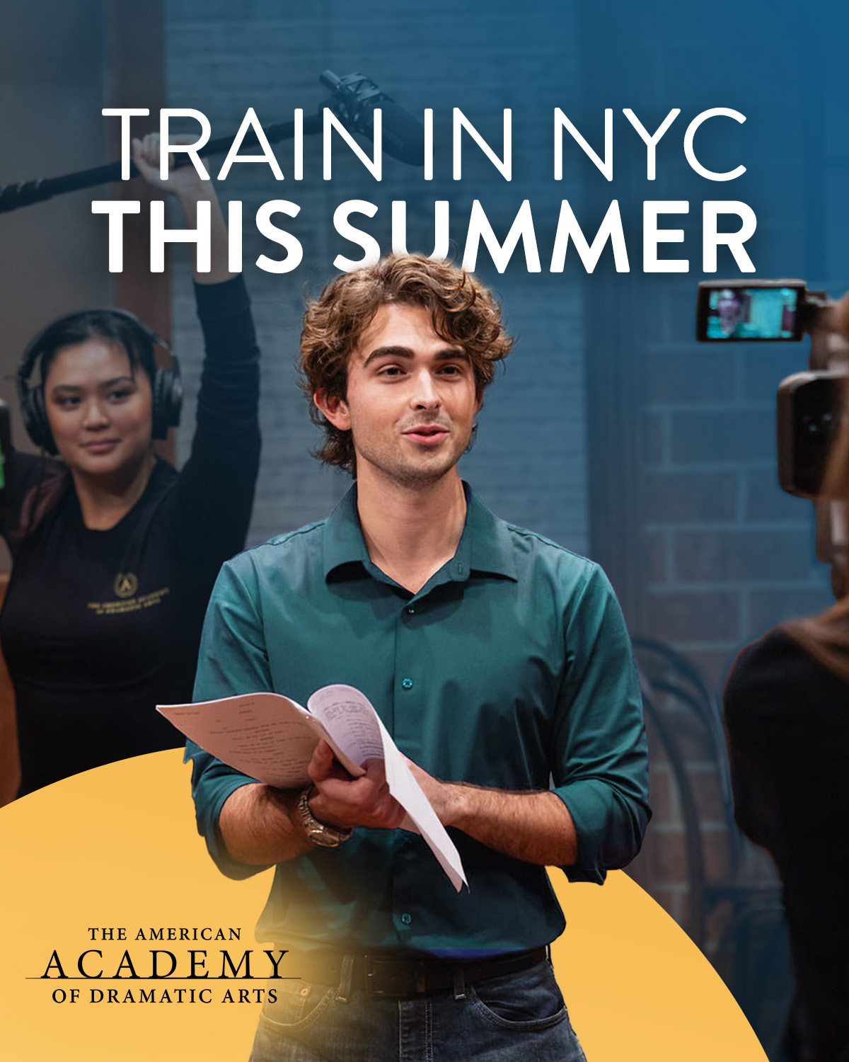 The American Academy of Dramatic Arts Facebook ad: Act in New York this Summer