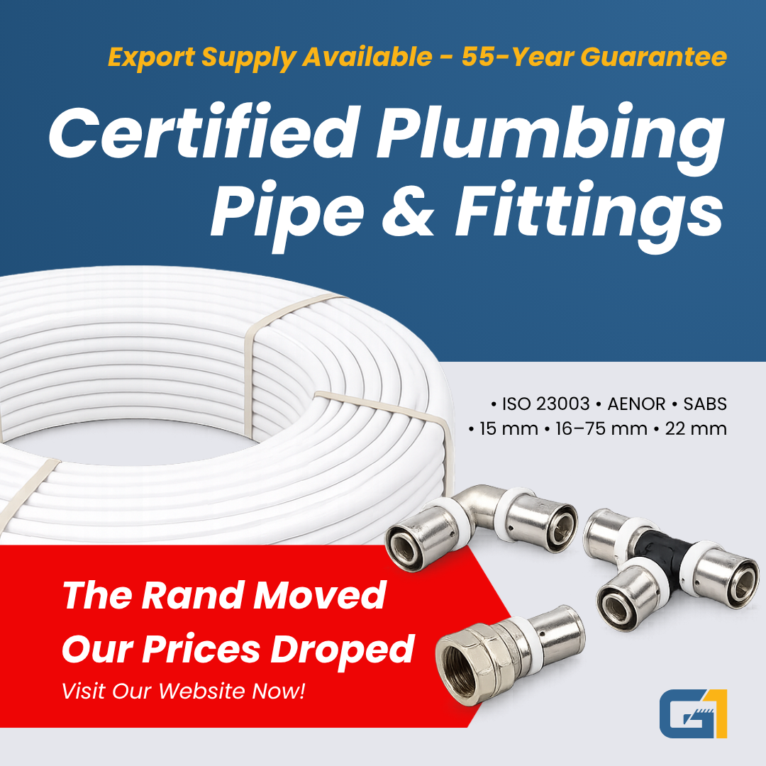 G1 Tradepoint & Distribution Facebook ad: Certified Plumbing Pipe & Fittings