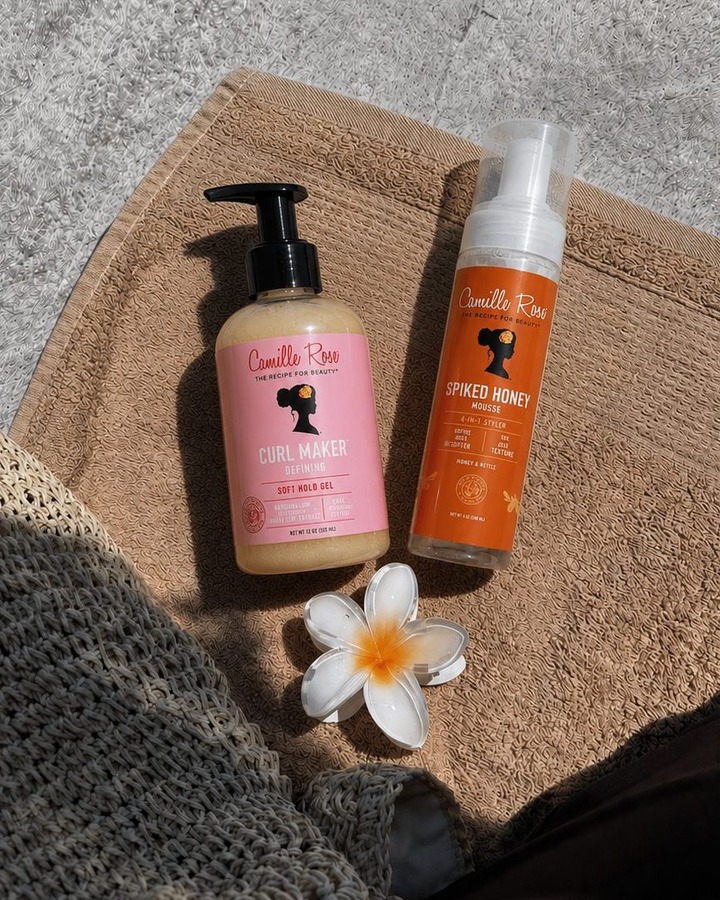 Camille Rose Naturals Facebook ad: Looking for a strong hold combo?