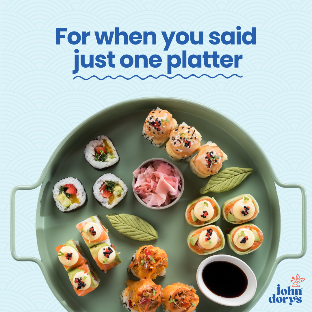 John Dorys Fish, Grill, Sushi. Facebook ad