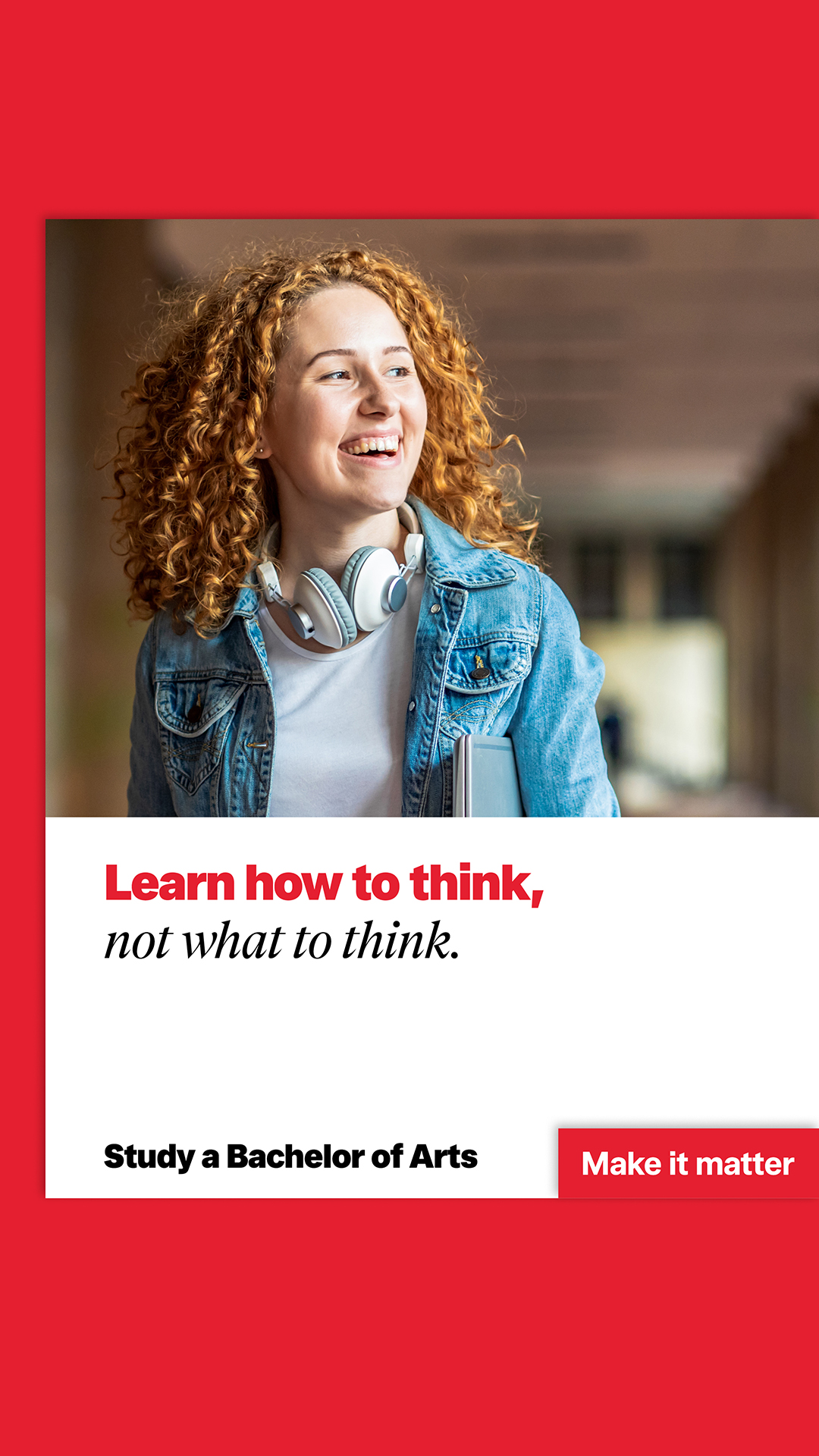 Griffith University Facebook ad