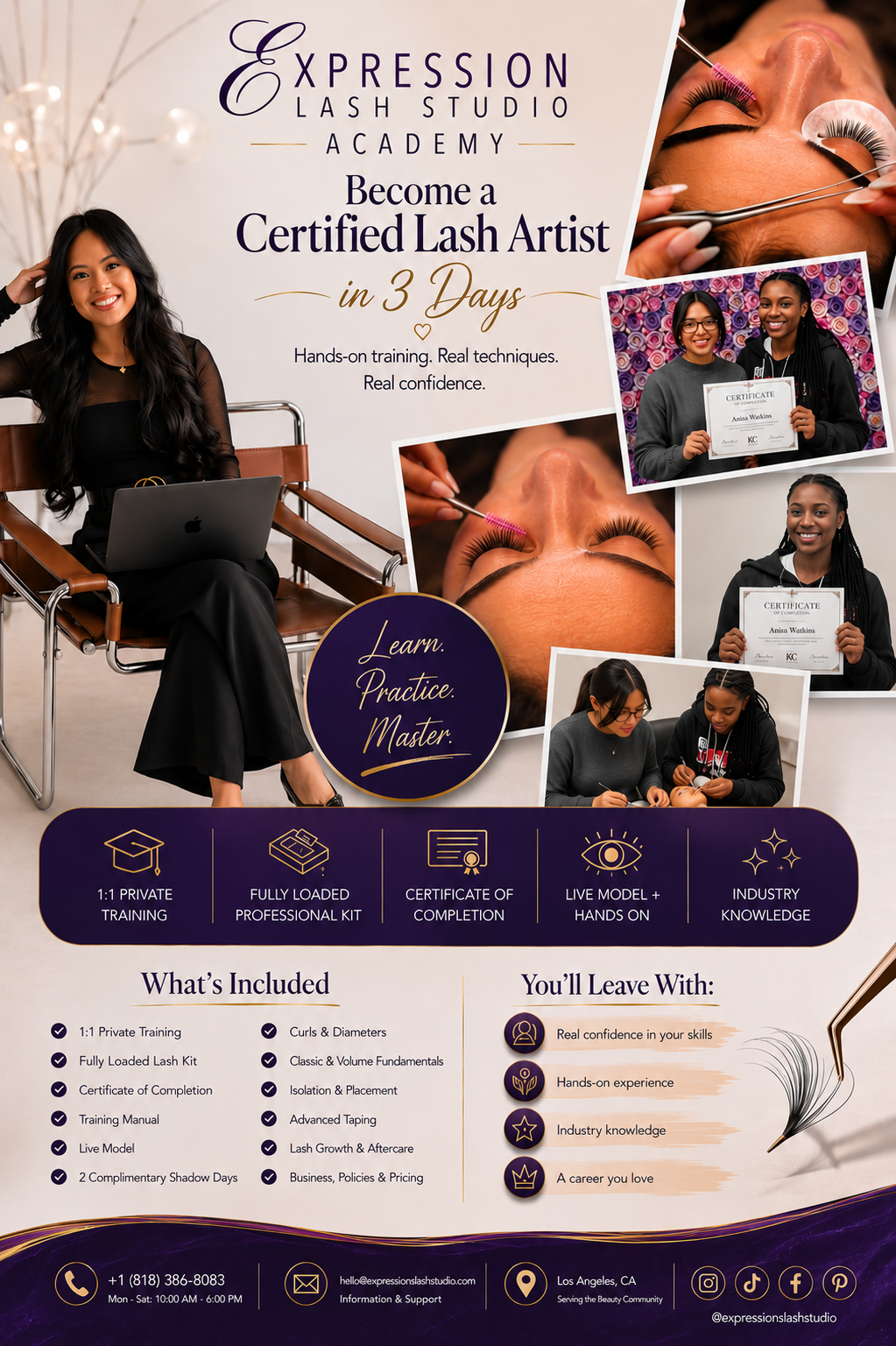Expression Lash Studio Facebook ad