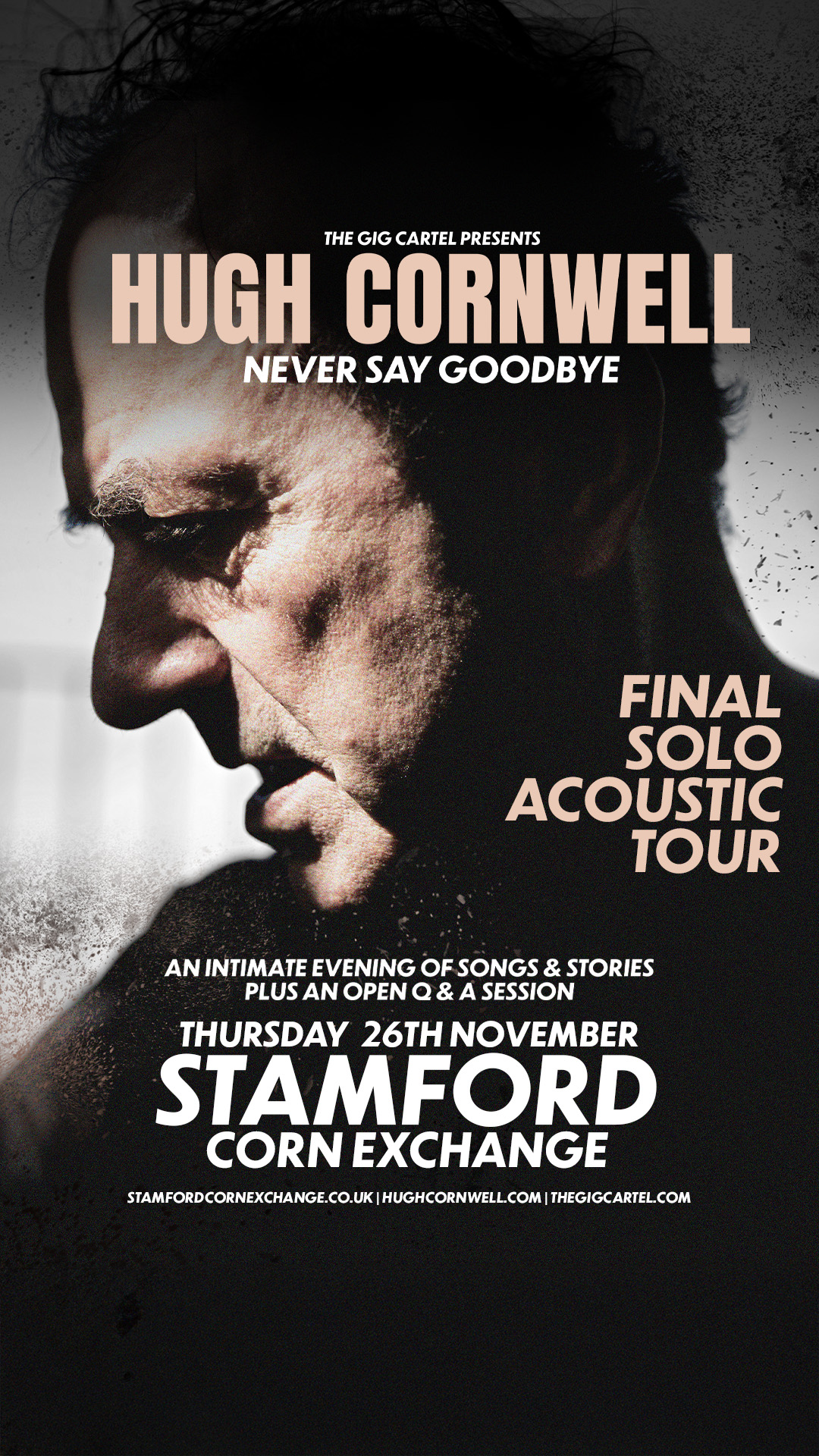 The Gig Cartel Facebook ad: Nov 26 | Hugh Cornwell | Stamford