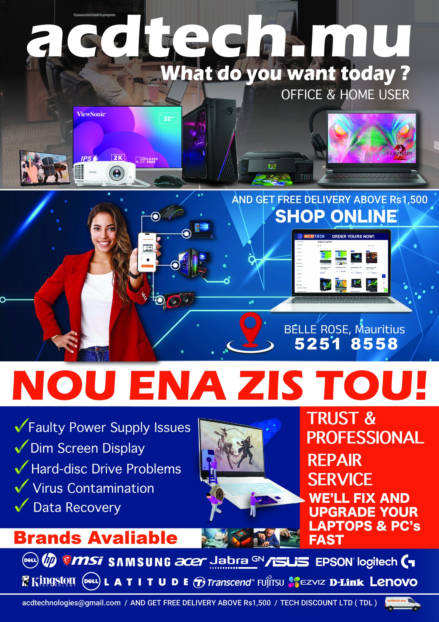 Acdtechdeals Facebook ad from Aug 24, 2024