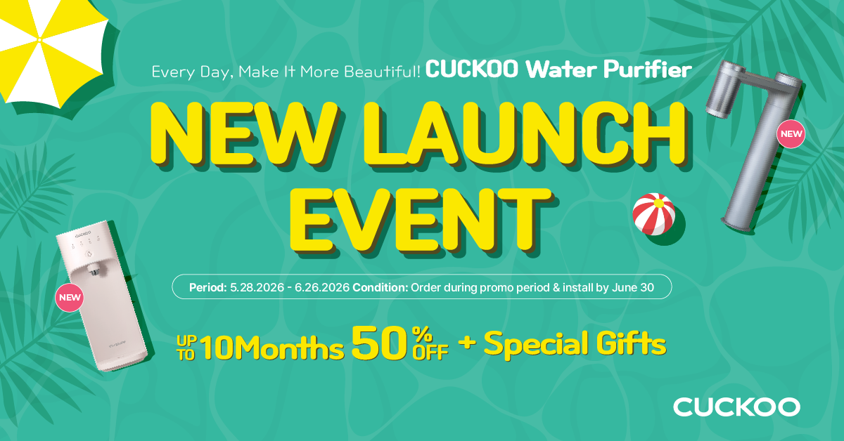 Cuckoo Rental America Facebook ad: Up to 10 Months 50% OFF + Special Gifts