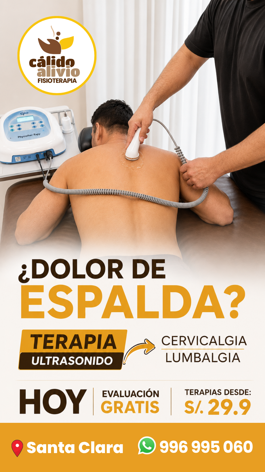 Cálido Alivio Fisioterapia Facebook ad from Jun 11, 2026