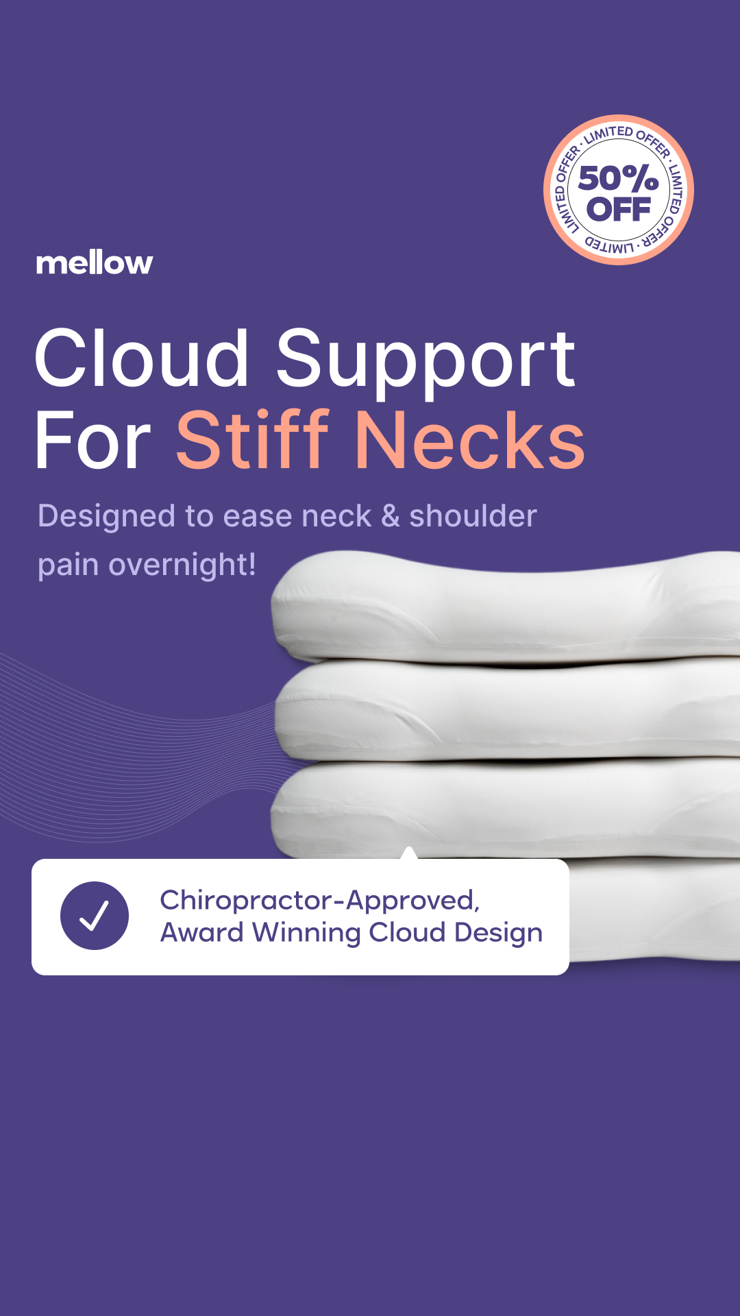 Mellow Sleep Cloud Pillow Facebook ad