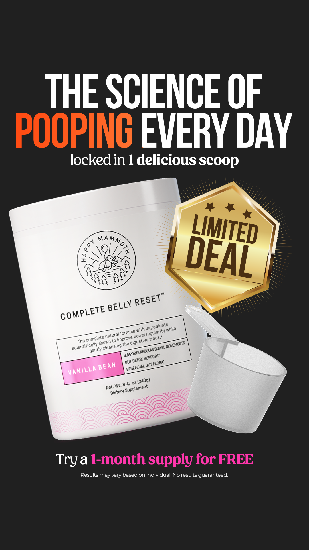Happy Mammoth Facebook ad