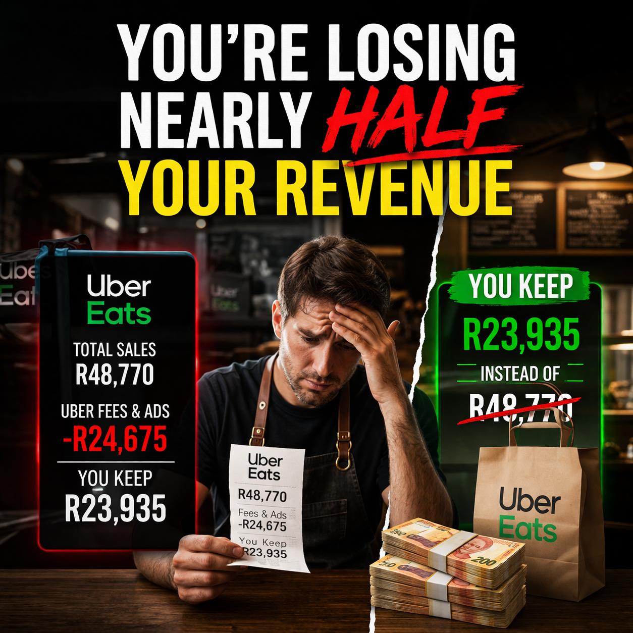 DirectDine Facebook ad: This Restaurant Lost R24,675 Last Month-Here’s Why?