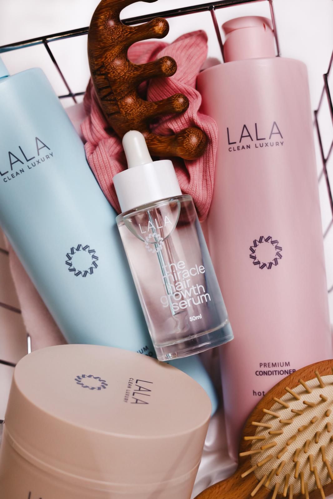 LALA Clean Luxury Facebook ad: Открий новия Miracle Hair Growth Serum