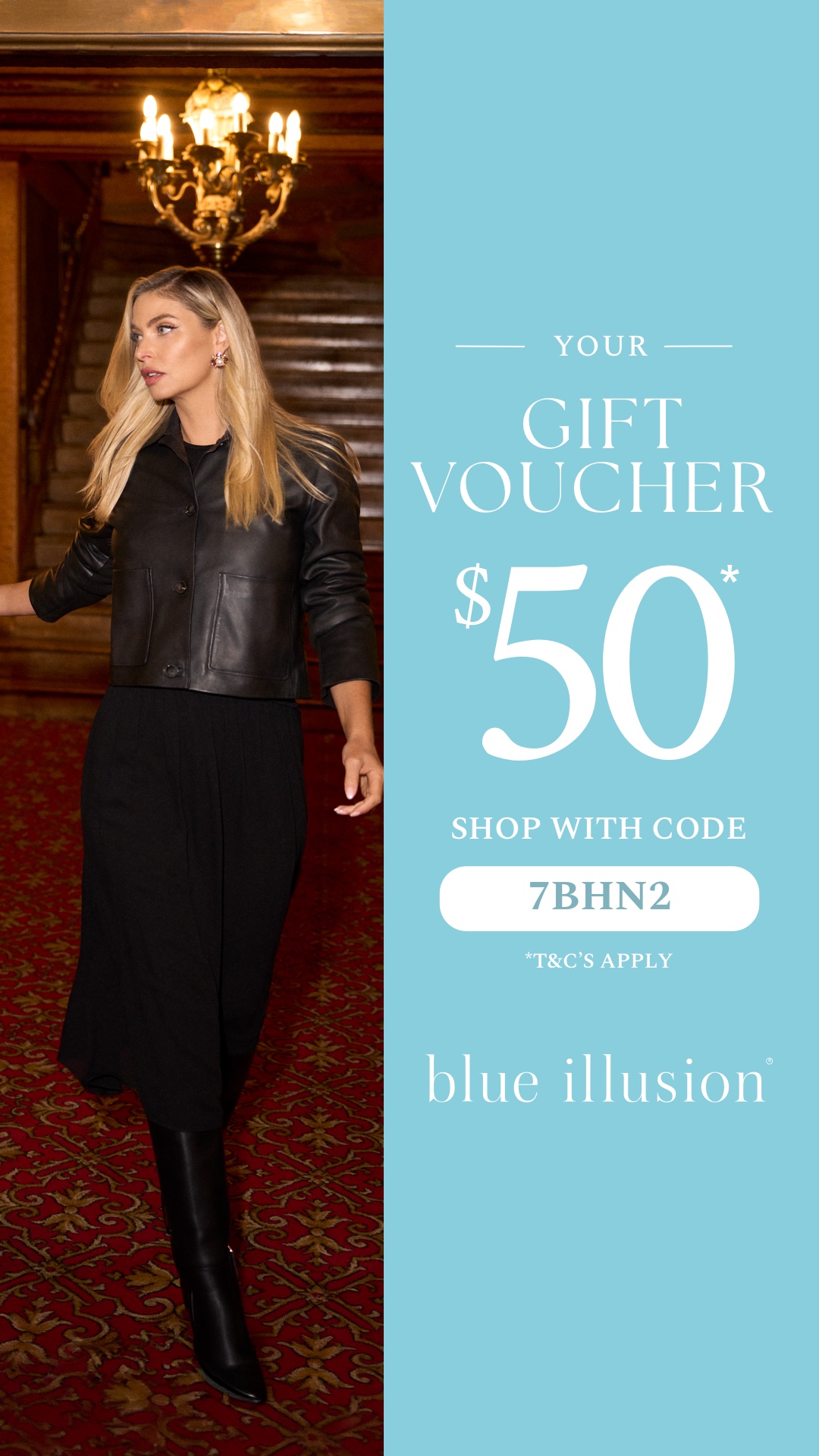 Blue Illusion Facebook ad