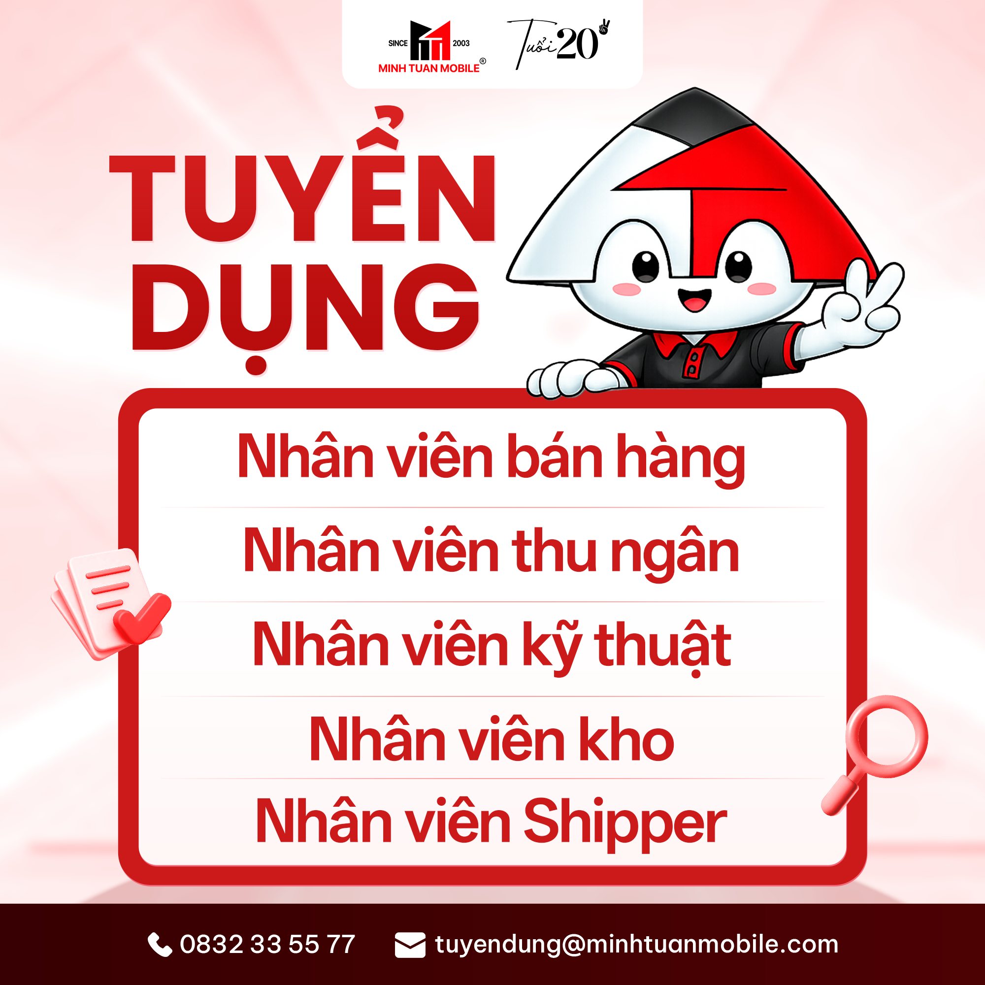 Minh Tuấn Mobile Tuyển Dụng Facebook ad: THÁNG MỚI GÕ CỬA, CƠ HỘI VIỆC LÀM…