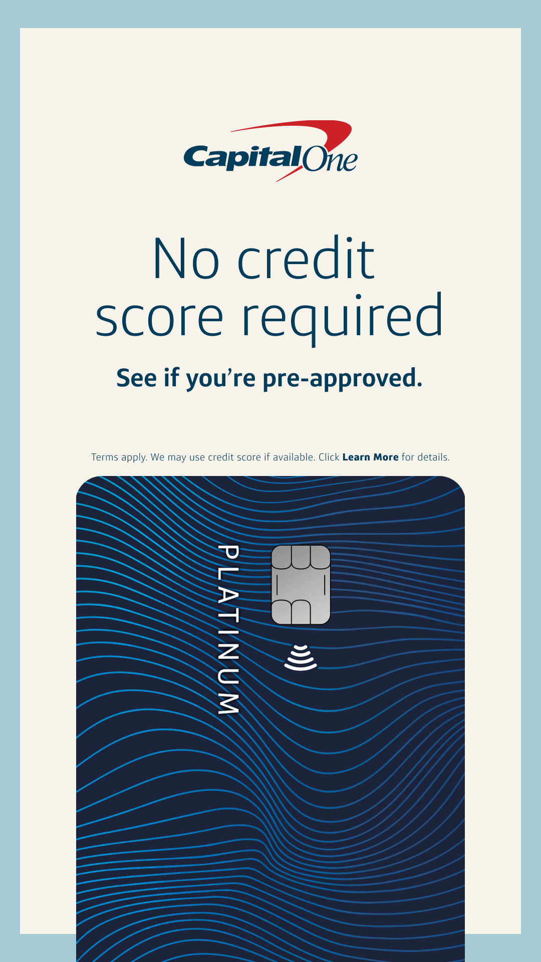 Capital One Facebook ad