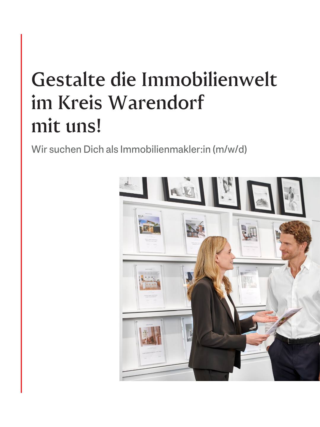 Engel & Völkers Münster Facebook ad: Gestalte die Immobilienwelt im Kreis Warendorf mit uns!