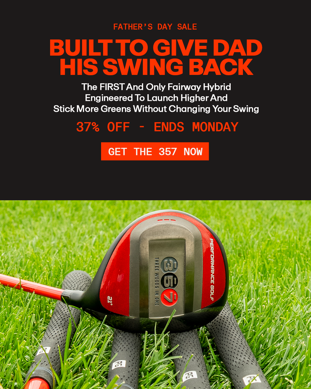 Performance Golf Facebook ad