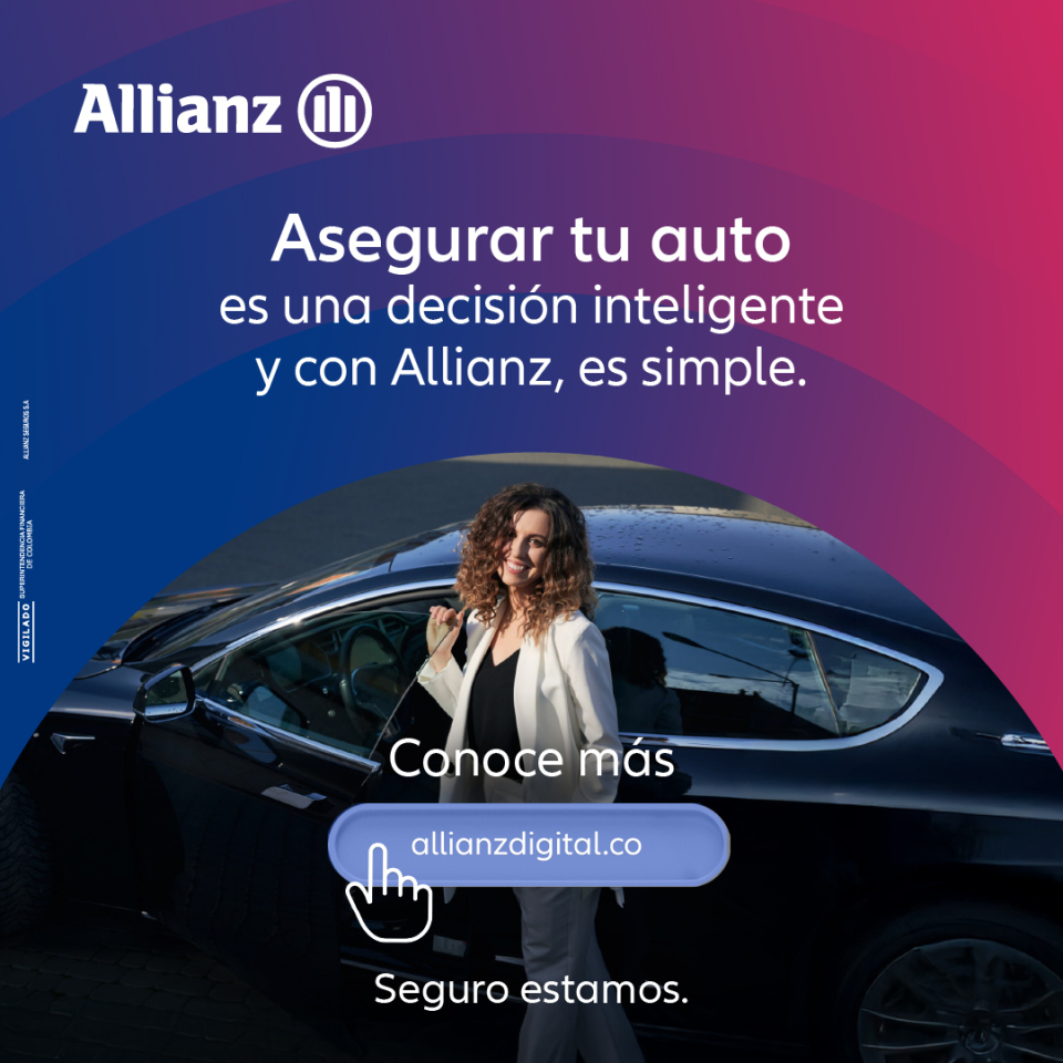 Allianz Facebook ad: Cuidamos tu auto Aquí.