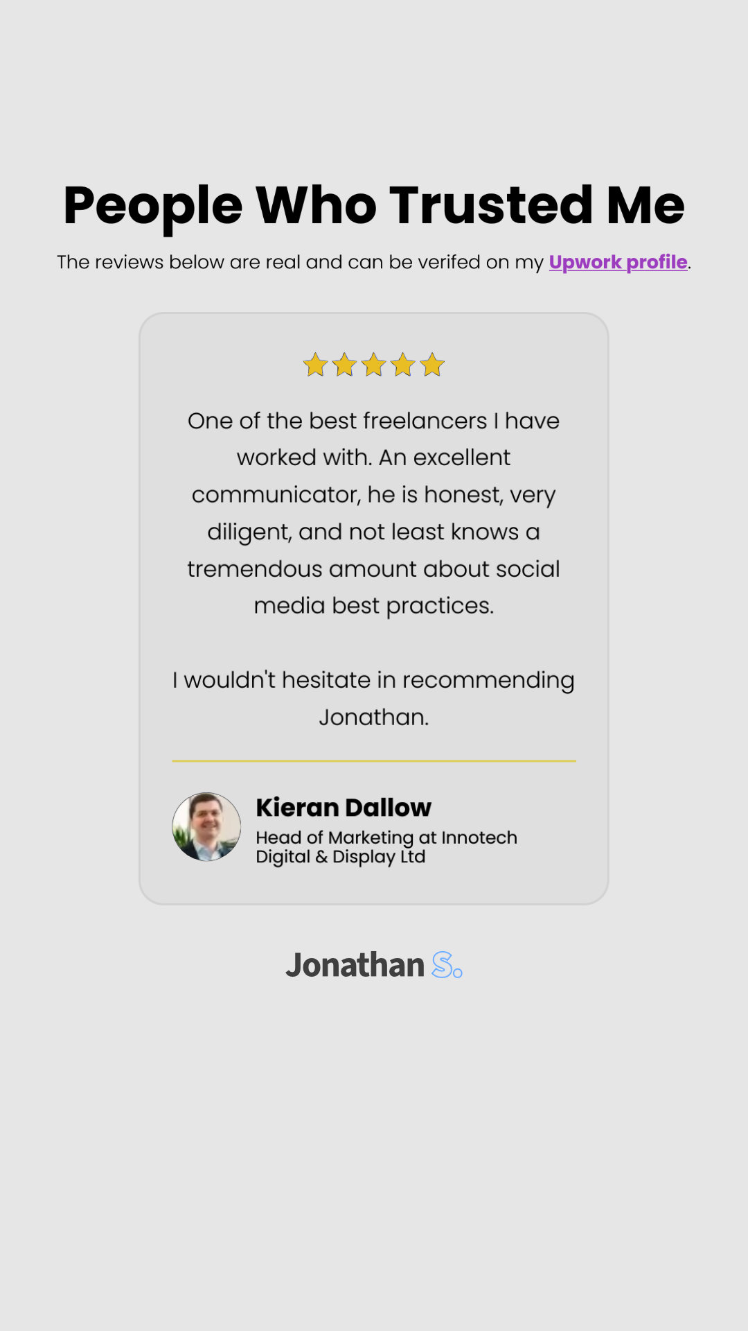 Jon the Freelancer - Meta Ads Expert Facebook ad