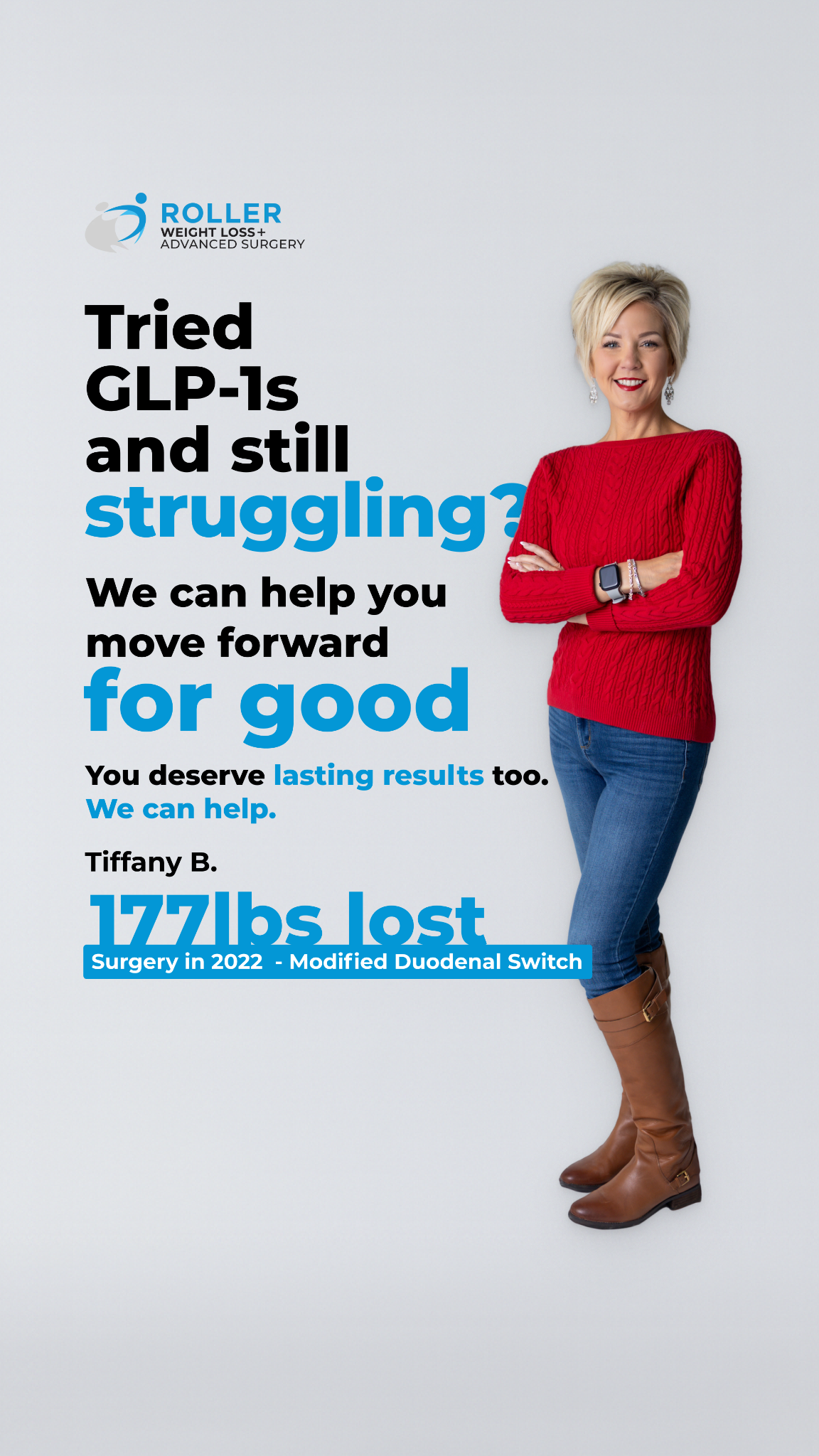 Roller Weight Loss & Advanced Surgery Facebook ad